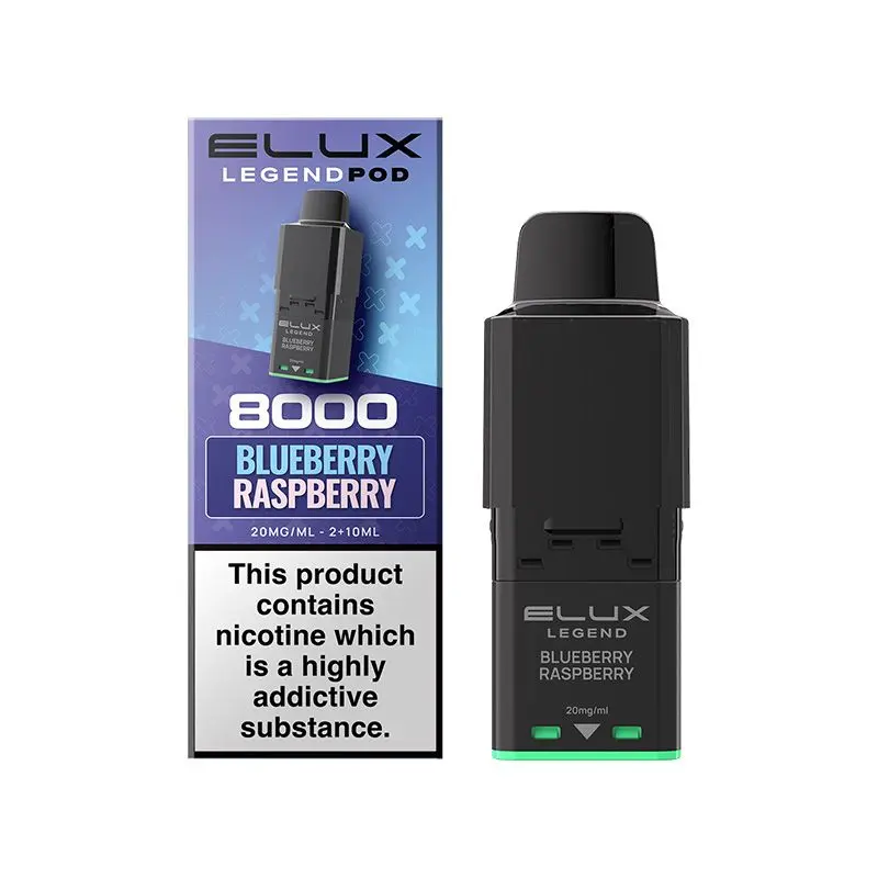 Blueberry Raspberry Elux Legend 8000 Prefilled Pod