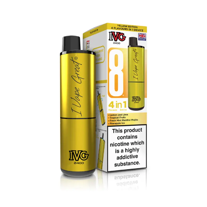 ivg 2400 peach edition IVG 2400 Reload 4 Pod Pack Tobacco Edition – Vape Local main image 0