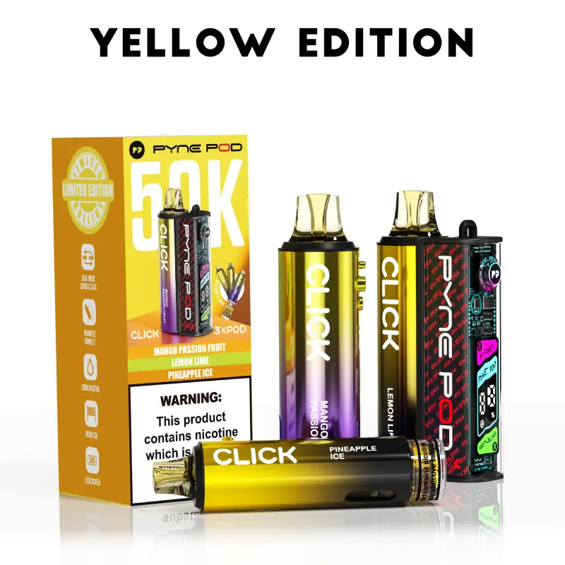 Yellow Edition Pyne Pod Click 50K Vape Kit