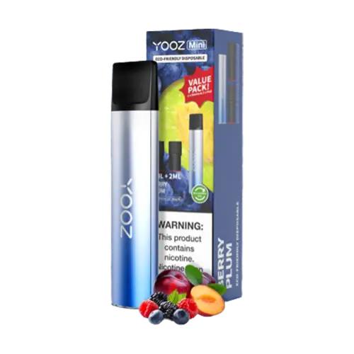  Yooz Mini Eco Friendly Disposable Vape - 600puffs - Berry Plum 
