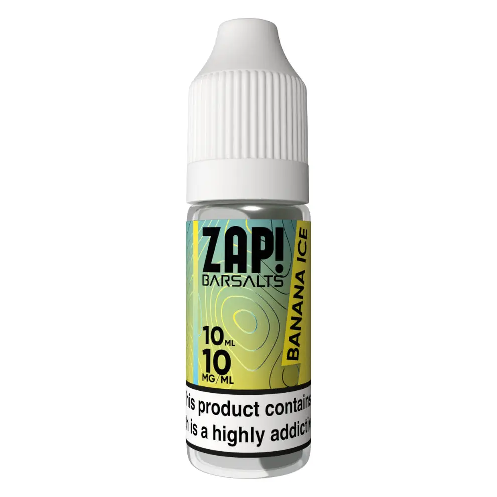 Banana Ice Nic Salt E-Liquid by Zap Bar Salts 10ml