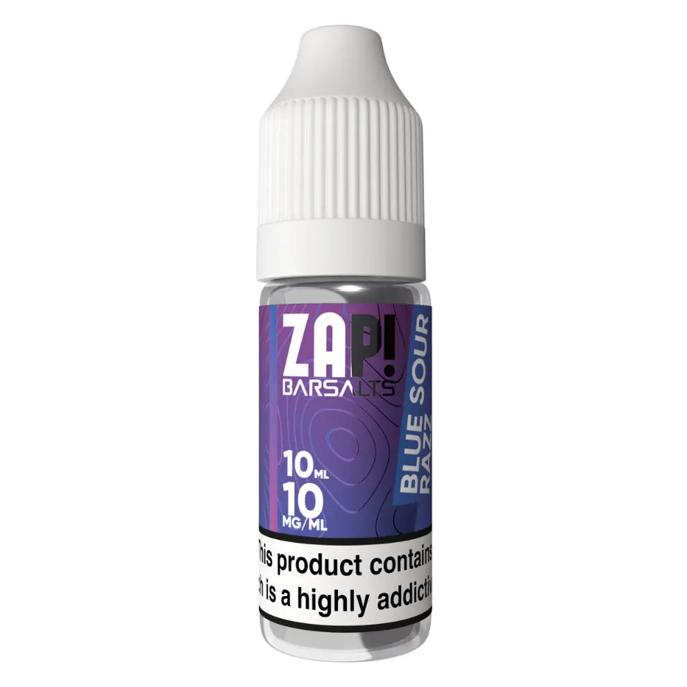 Blue Sour Razz Nic Salt E-Liquid by Zap Bar Salts 10ml