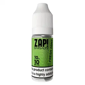 Fresh Mint Nic Salt E-Liquid by Zap Bar Salts 10ml
