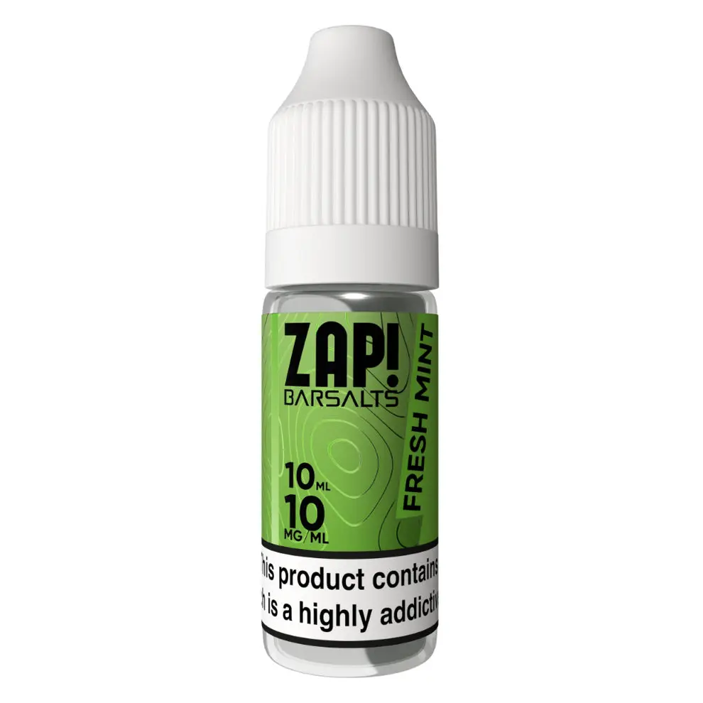 Fresh Mint Nic Salt E-Liquid by Zap Bar Salts 10ml