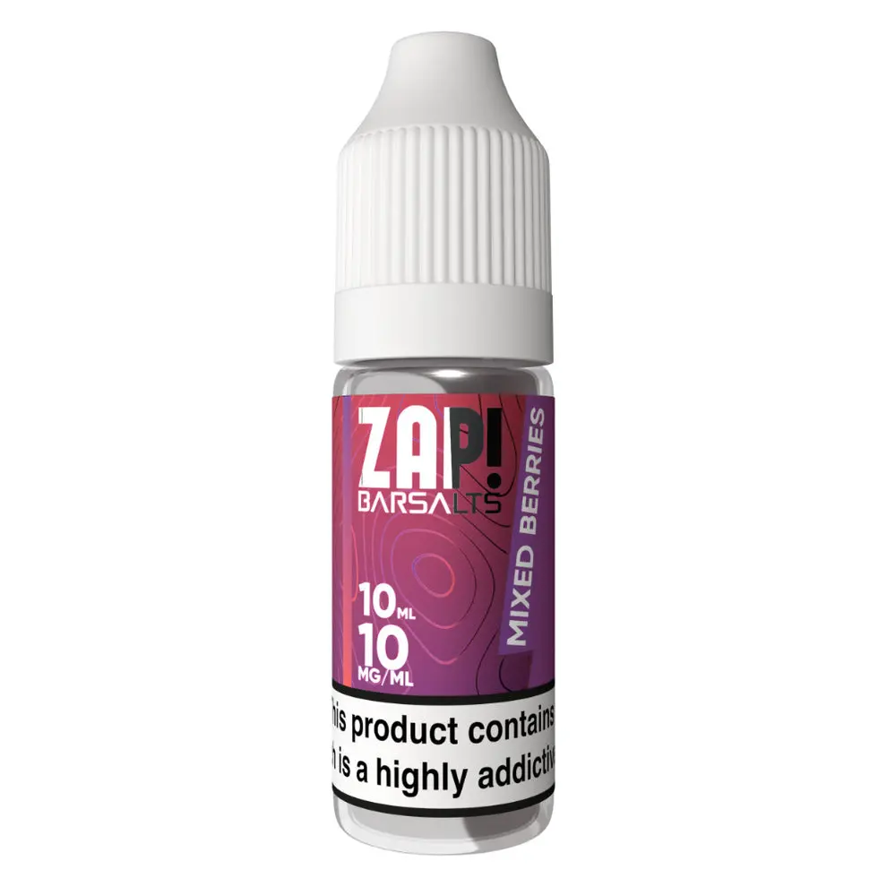 Mixed Berries Nic Salt E-Liquid by Zap Bar Salts 10ml