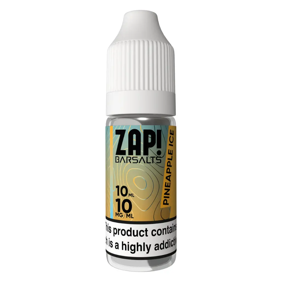 Pineapple Ice Nic Salt E-Liquid by Zap Bar Salts 10ml 