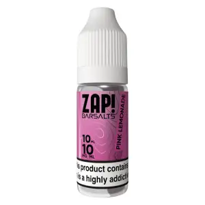 Pink Lemonade Nic Salt E-Liquid by Zap Bar Salts 10ml