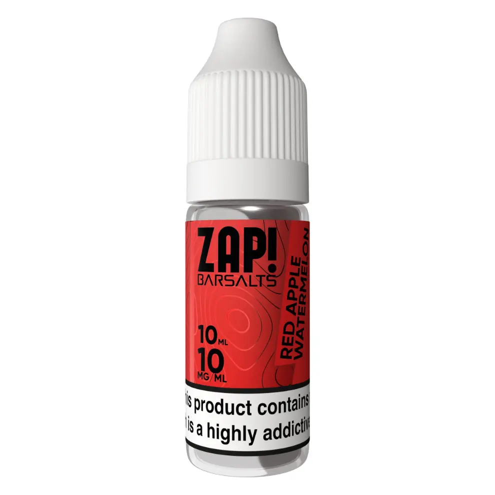  Red Apple Watermelon Nic Salt E-Liquid by Zap Bar Salts 10ml 