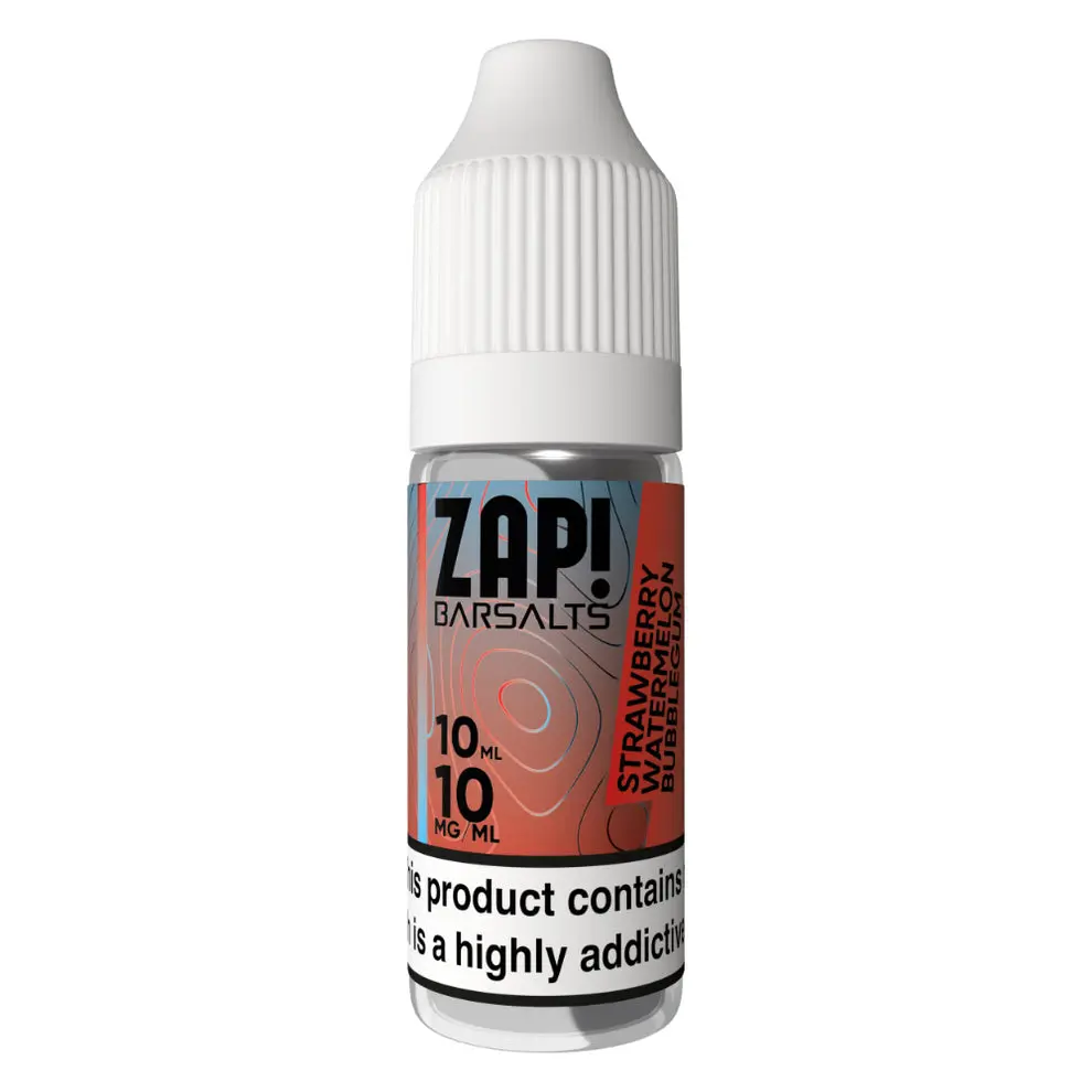 Strawberry Watermelon Bubblegum Nic Salt E-Liquid by Zap Bar Salts 10ml