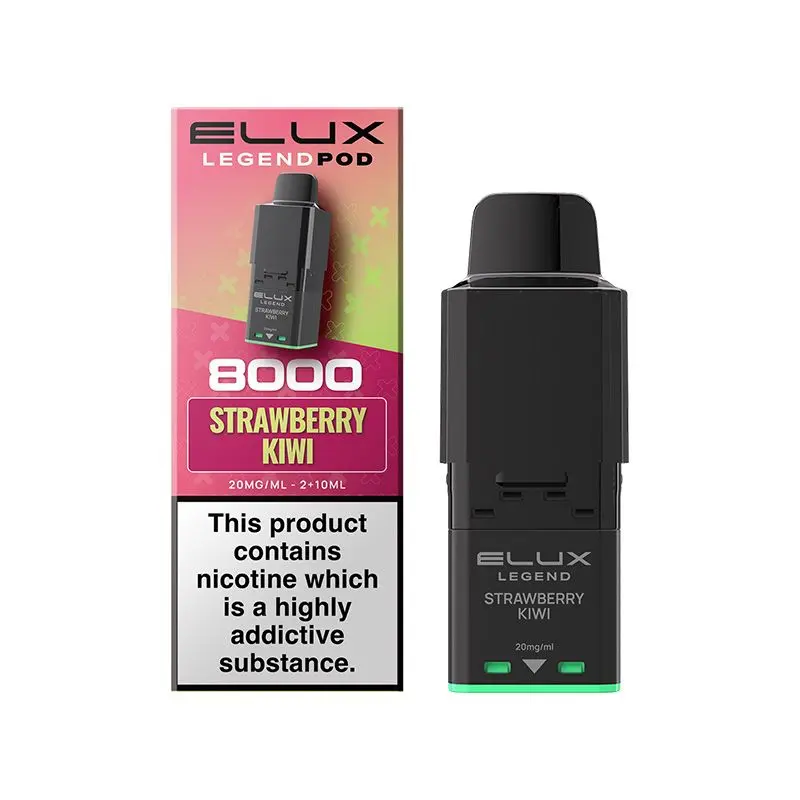 Strawberry Kiwi Elux Legend 8000 Prefilled Pod