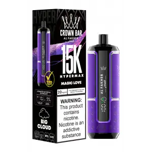 Magic Love Al Fakher Crown Bar 15K Hypermax Disposable Vape Kit