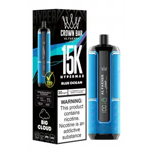 Blue Ocean Al Fakher Crown Bar 15K Hypermax Disposable Vape Kit