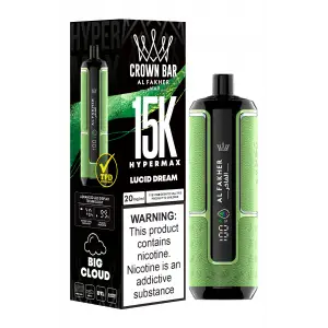 Lucid Dream Al Fakher Crown Bar 15K Hypermax Disposable Vape Kit