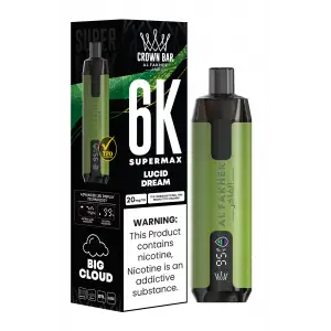 Lucid Dream Al Fakher Crown Bar 6K Supermax Disposable Vape Kit