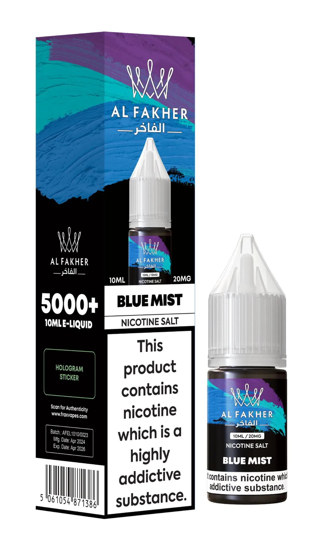 Blue Mist Nic Salt E-Liquid by Al Fakher 10ml