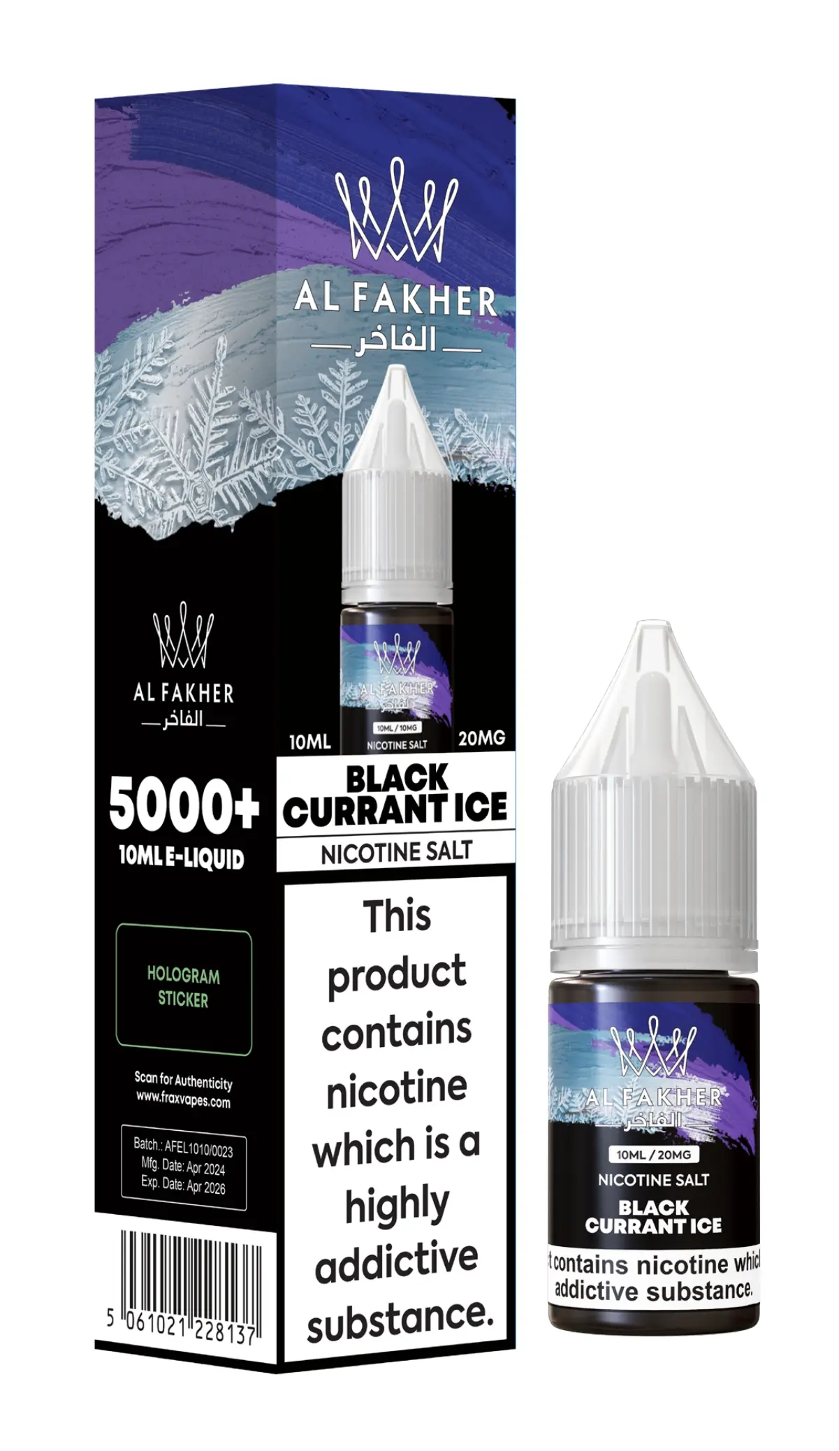 Blackcurrant Ice Nic Salt E-Liquid by Al Fakher 10ml