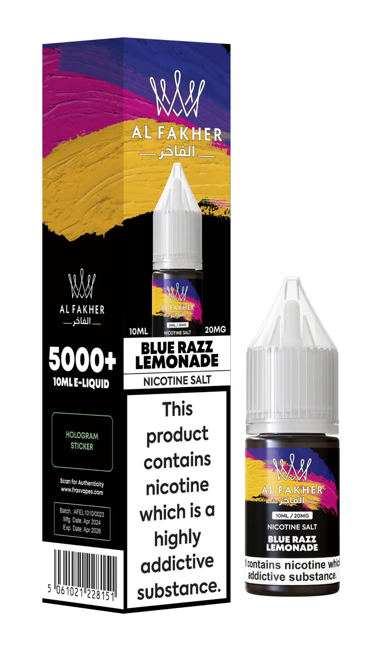 Blue Razz Lemonade Nic Salt E-Liquid by Al Fakher 10ml