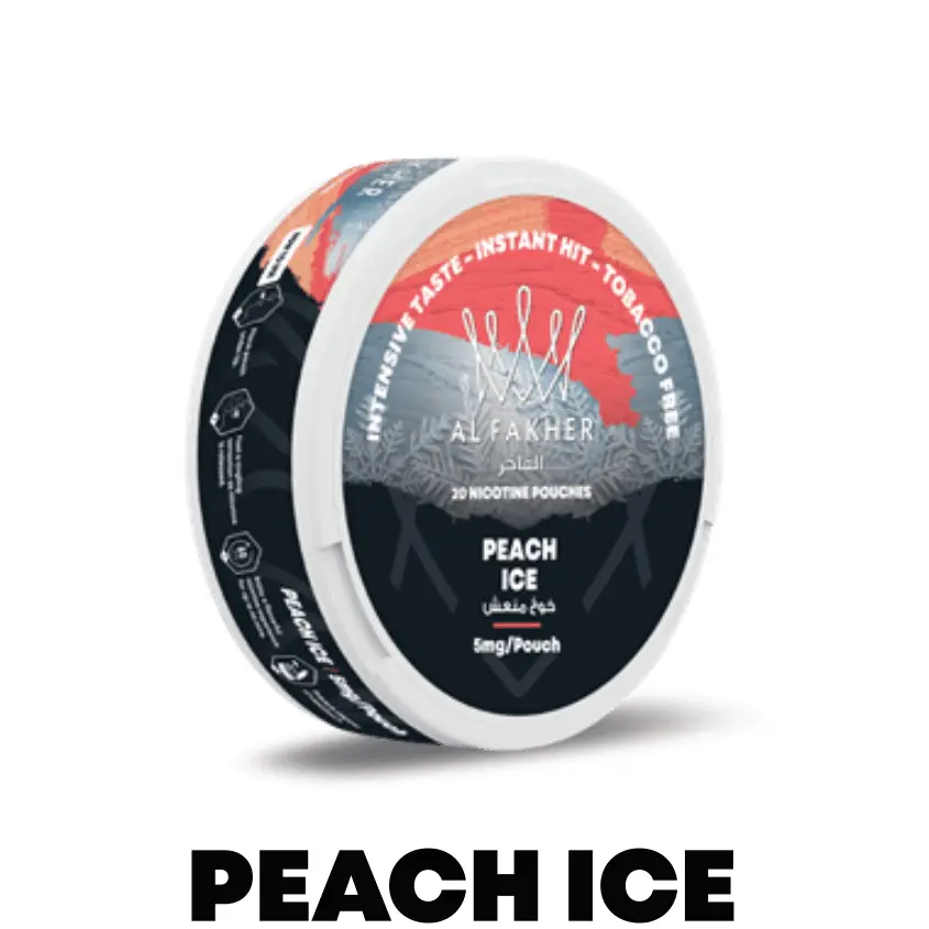 Peach Ice Nicotine Pouches by Al Fakher 20mg