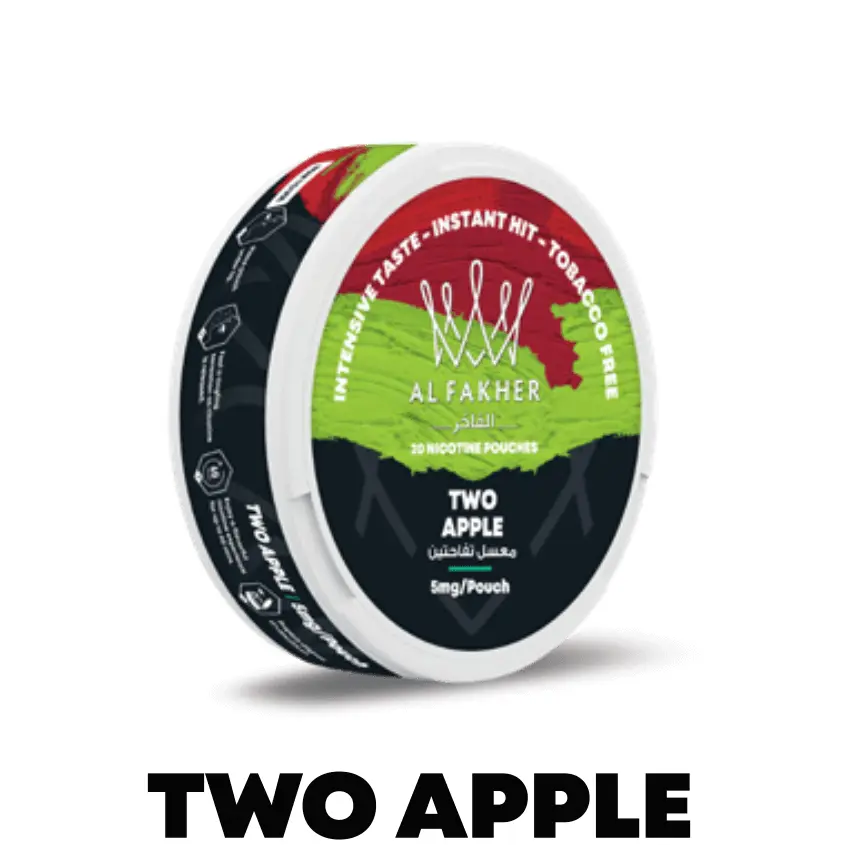 Two Apple Nicotine Pouches by Al Fakher 20mg