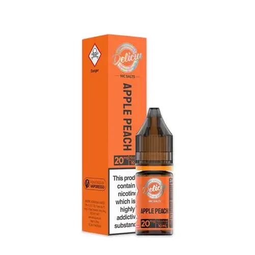 Apple Peach Nic Salt E-Liquid By Deliciu 10ml