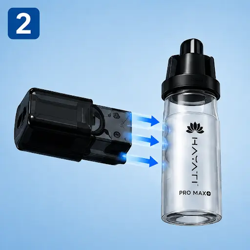 Attach the Pod and Refill Container