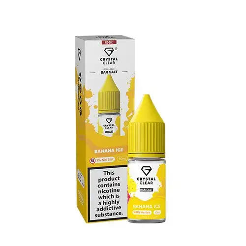   Banana Ice Nic Salt E-Liquid by Crystal Clear Bar Salts 10ml