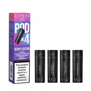 Elf Bar 4 in 1 Prefilled Pods (Pack of 4) | Berry Edition