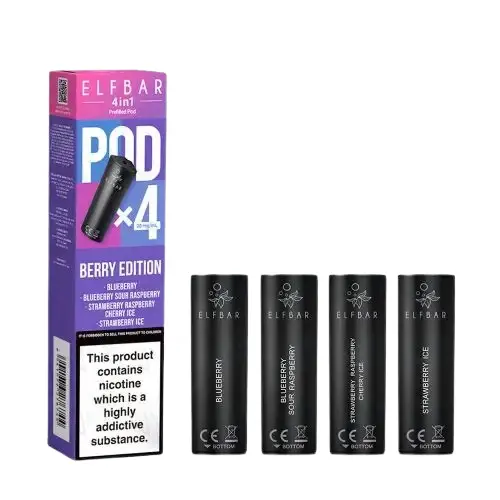  Elf Bar 4 in 1 Prefilled Pods (Pack of 4) | Berry Edition 