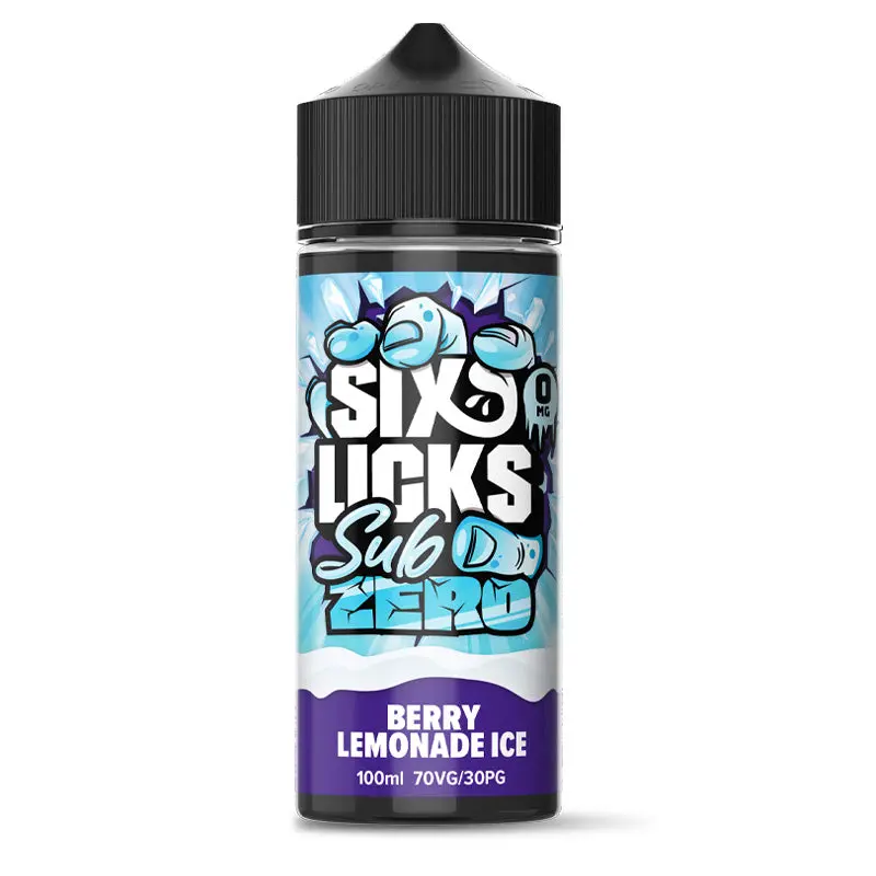  Six Licks Sub Zero Eliquid - Berry Lemonade Ice - 100ml 