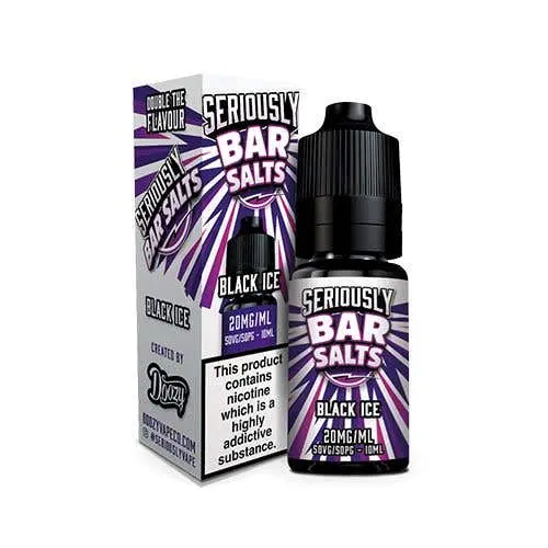 Black Ice Nic Salt E-Liquid by Seriously Bar Salts By Doozy 10ml