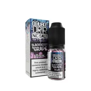 Blackberry Grape Nic Salt E-Liquid by Double Drip Salts 10ml