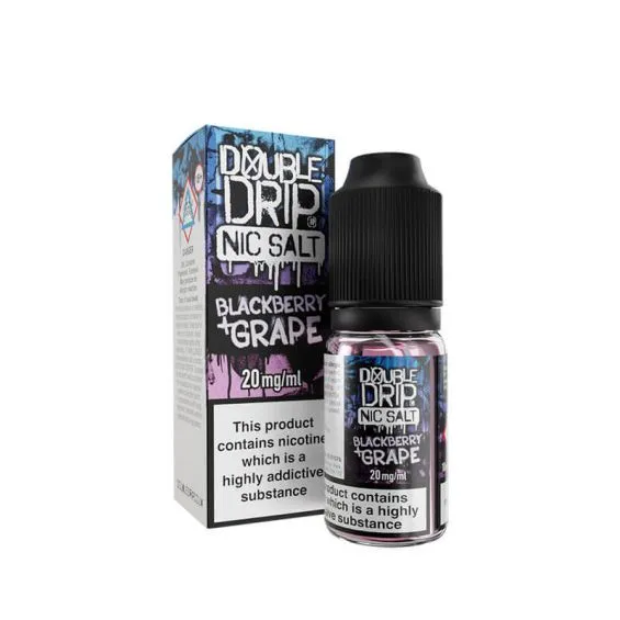  Blackberry Grape Nic Salt E-Liquid by Double Drip Salts 10ml 