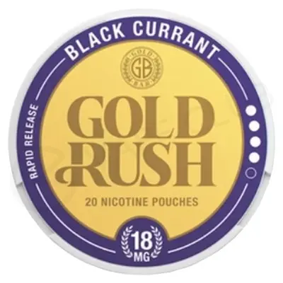 Blackcurrant Gold Rush Nicotine Pouches by Gold Bar