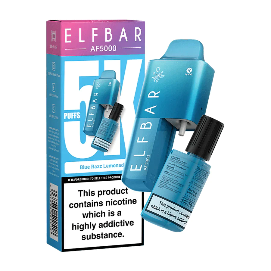 Elf Bar AF5000 Disposable Pod Kit - Blue Razz Lemonade| Vape and Go