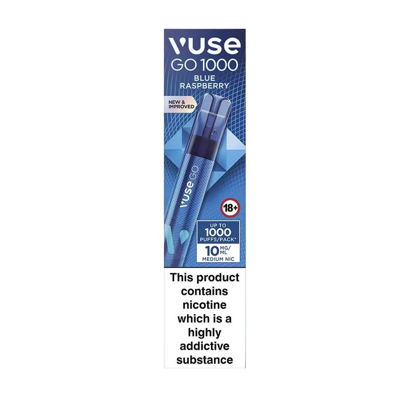 Blue Raspberry Vuse Go 1000 Disposable Vape 10mg