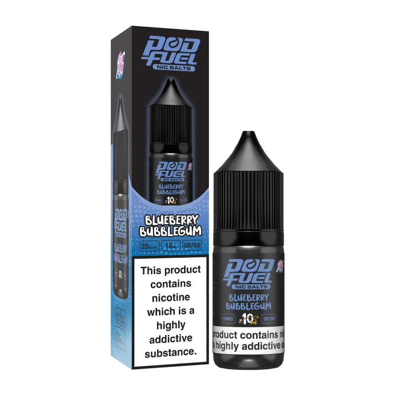 Blueberry Bubblegum Nic Salt E-liquid by Pod Fuel Nic Salt 10ml 