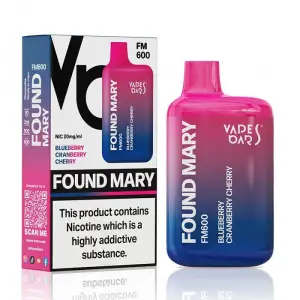 Found Mary FM600 Disposable Vape - Blueberry Cranberry Cherry - 20mg