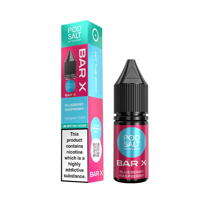 Blueberry Raspberry Nic Salt E-Liquid by Pod Salt Bar X 10ml