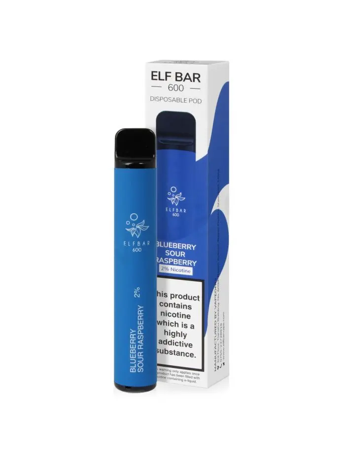  Elux Bar Legacy Series Disposable Vape 600 puffs - 20mg - Blueberry Sour Raspberry 