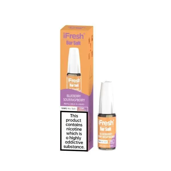  Blueberry Sour Raspberry Nic Salt E-Liquid by iFresh 10ml 