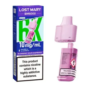 Lost Mary BM6000 Pods - Blueberry Sour Raspberry | 10mg