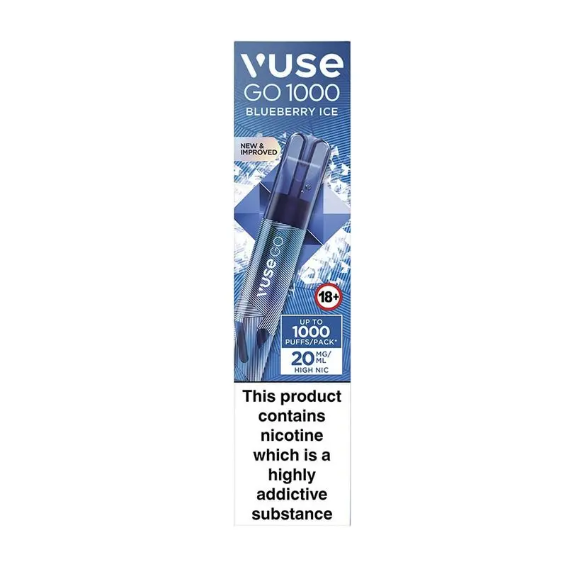 Blueberry Ice Vuse Go 1000 Disposable Vape 20mg