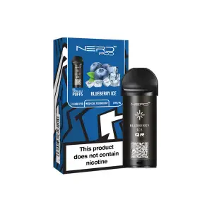Nerd Pod Prefilled Pod  - Blueberry Ice - Zero Nicotine (3500 Puffs)