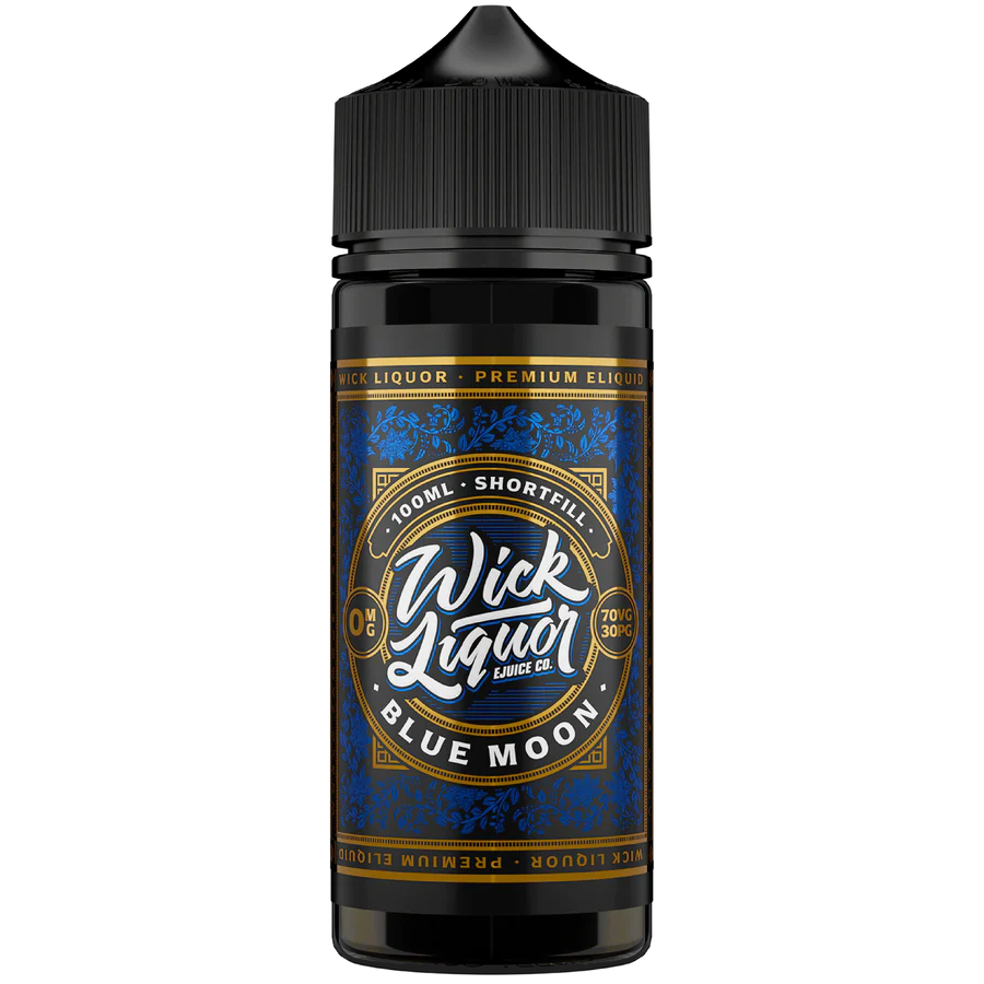  Wick Liquor E Liquid - Blue Moon - 100ml 