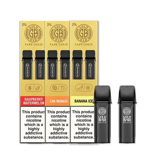 Gold Bar Reload Prefilled Vape Pods | Vape And Go