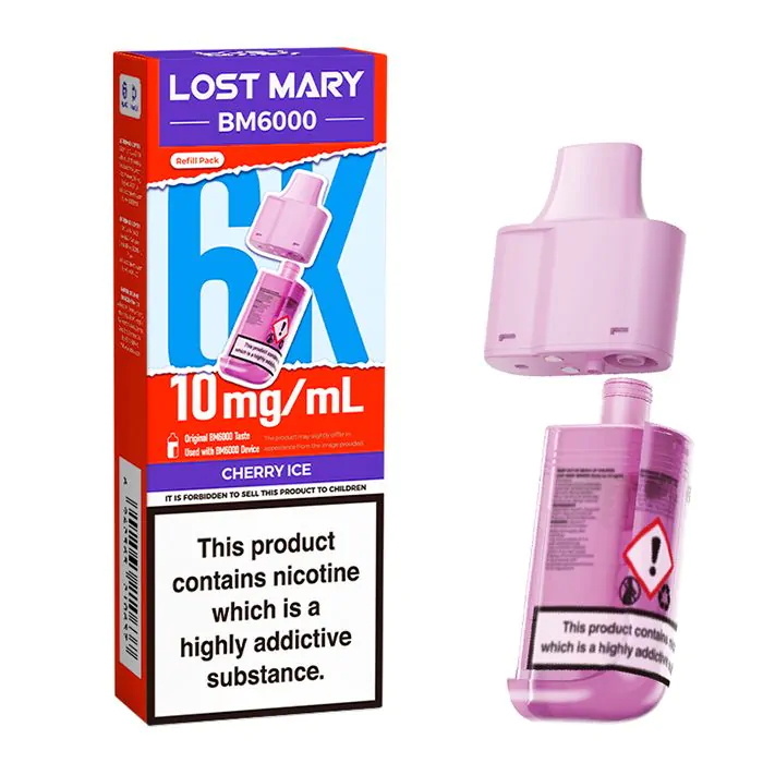 Lost Mary BM6000 Pods - Cherry Ice | 10mg