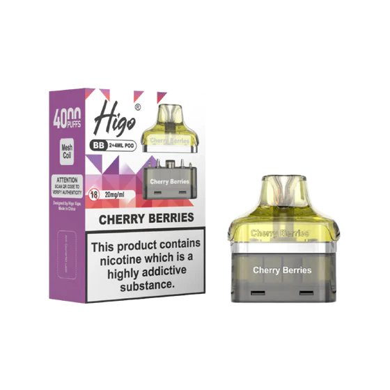 Cherry Berries Higo BB 4000 Prefilled Pod