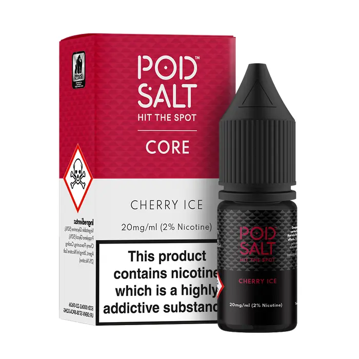 Cherry Ice Nic Salt E-Liquid by Pod Salt 10ml