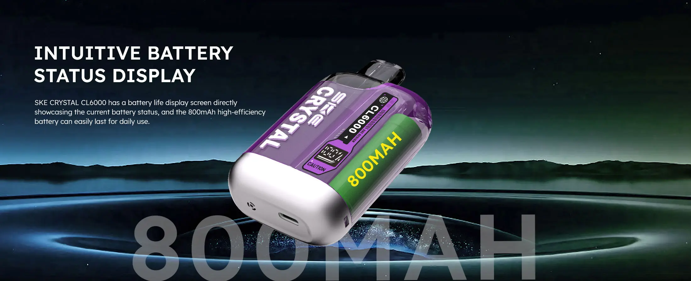 cl6000 battery capacity