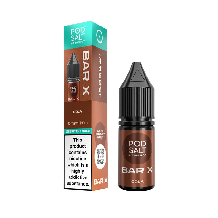 Cola Nic Salt E-Liquid by Pod Salt Bar X 10ml
